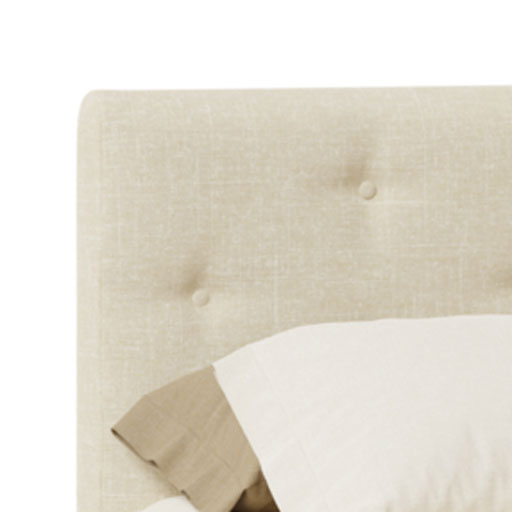 Cloth Headboard: Tufted Ivory