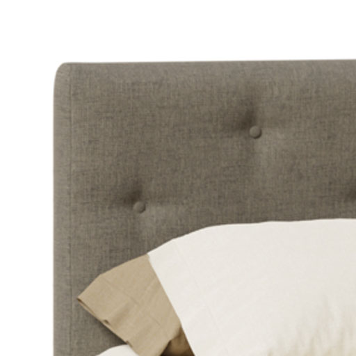 Cloth Headboard: Tufted Smoke