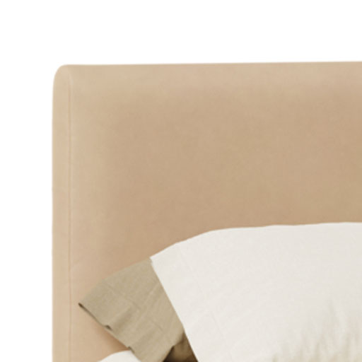 Leather Headboard: Cream